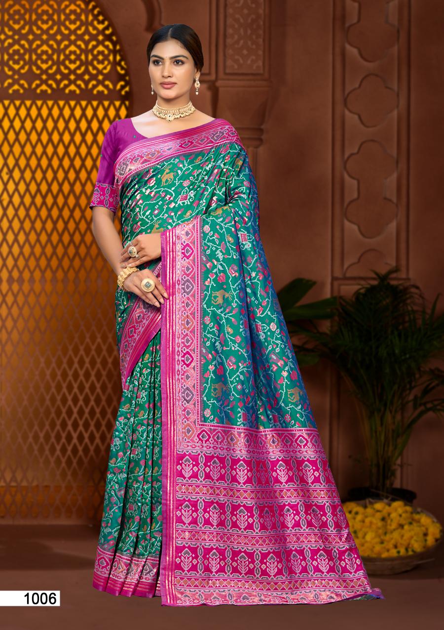 Bunawat - PRERNA SILK Sangam Prints Soft Silk Woven Work Traditional Saree