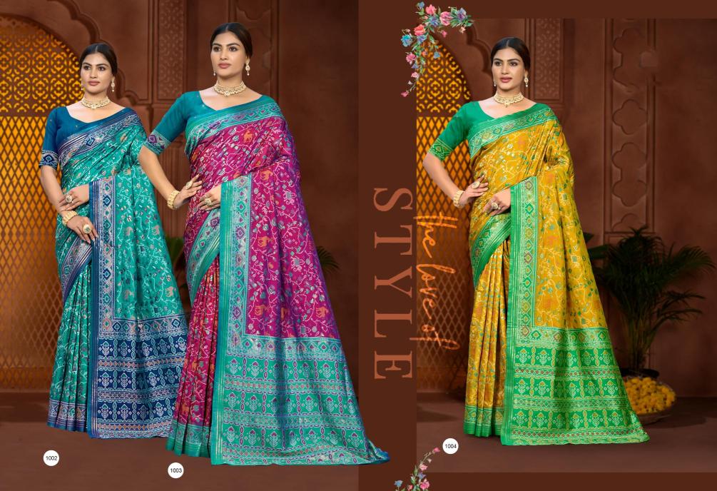 Bunawat - PRERNA SILK Sangam Prints Soft Silk Woven Work Traditional Saree