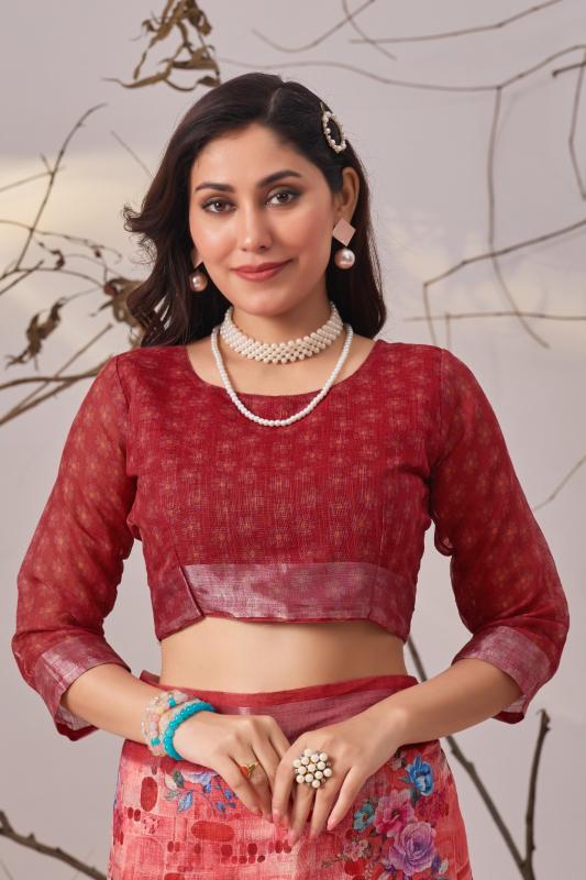 Dazira 1008 catalog linen jamdani sarees wholesale
