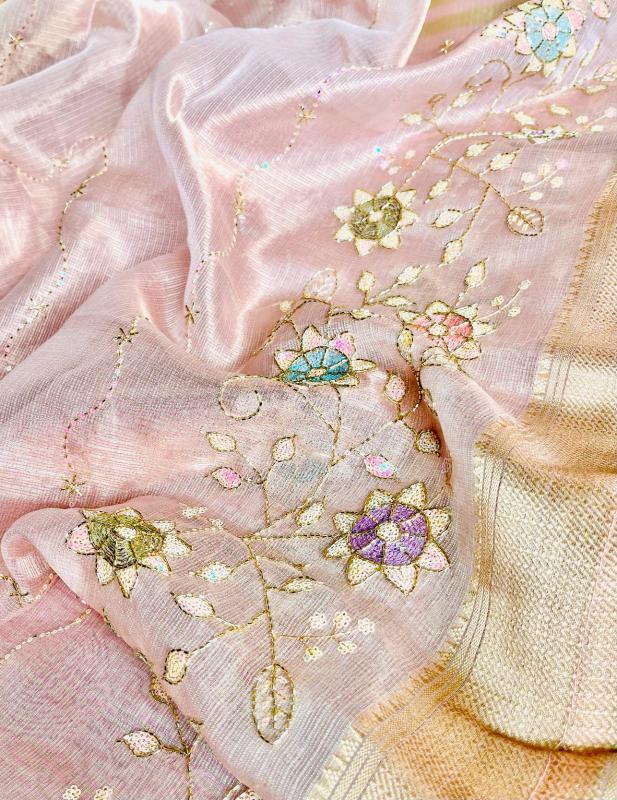 Dazira AFS Florent Tissue catalog tissue silk saree wholesale