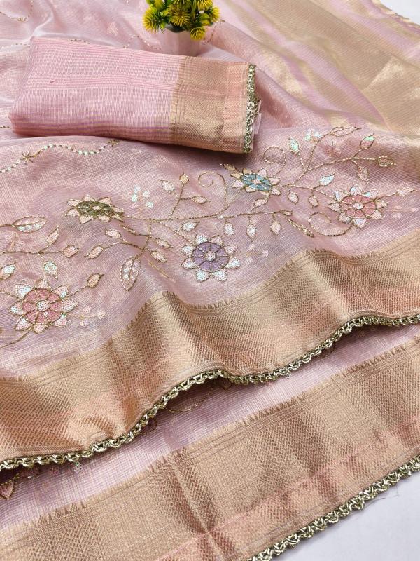 Dazira AFS Florent Tissue catalog tissue silk saree wholesale