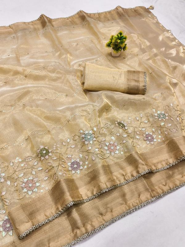 Dazira AFS Florent Tissue catalog tissue silk saree wholesale