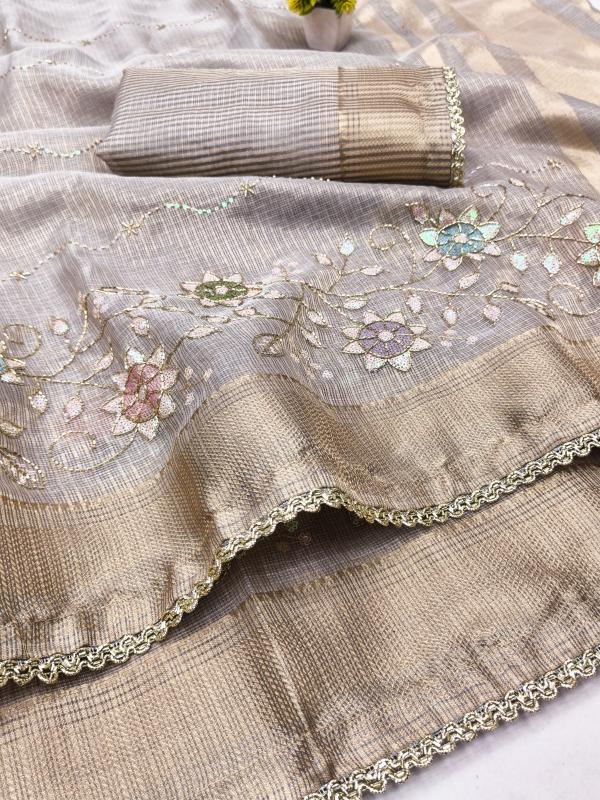 Dazira AFS Florent Tissue catalog tissue silk saree wholesale