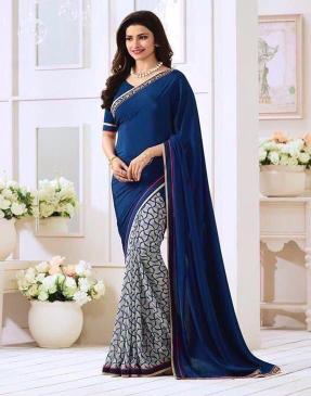 Dazira GC vol 59 catalog plain georgette sarees wholesale