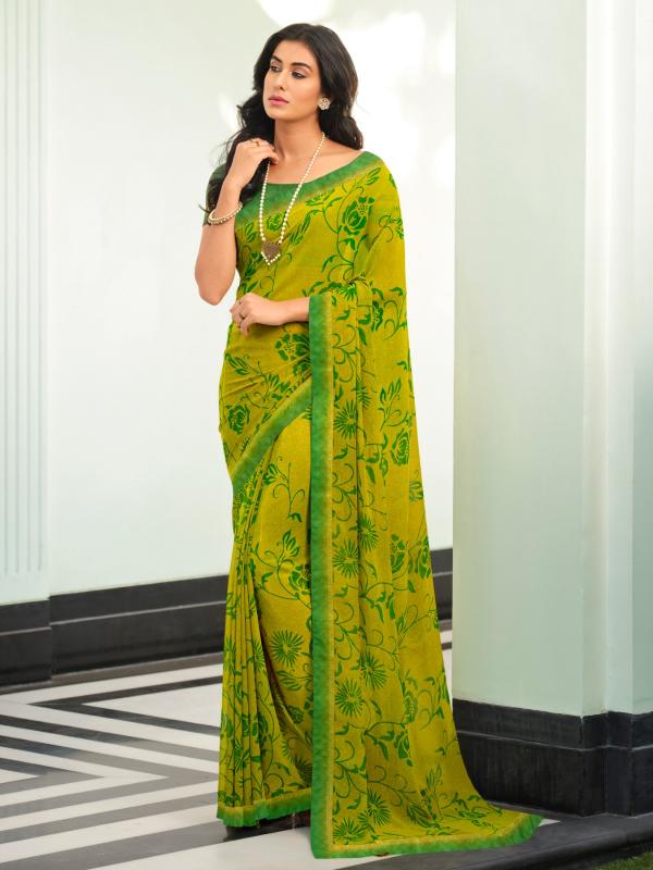 Dazira GC vol 59 catalog plain georgette sarees wholesale