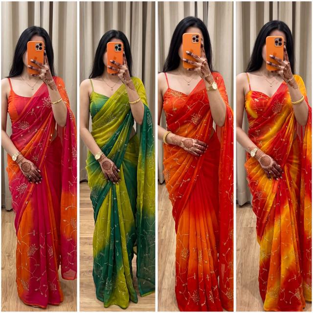 Dazira Georgette vol 72 catalog saree wholesale in godown street