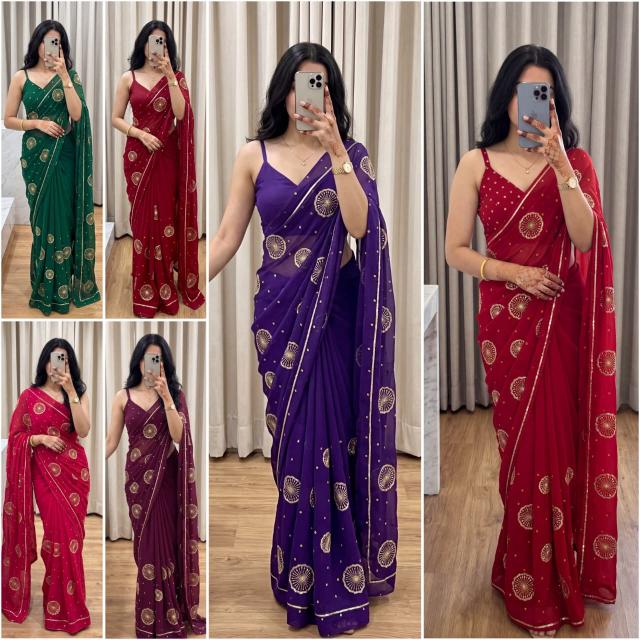 Dazira Georgette vol 73 catalog georgette sarees wholesale online