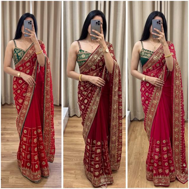 Dazira Georgette vol 75 catalog georgette royal sarees online wholesale