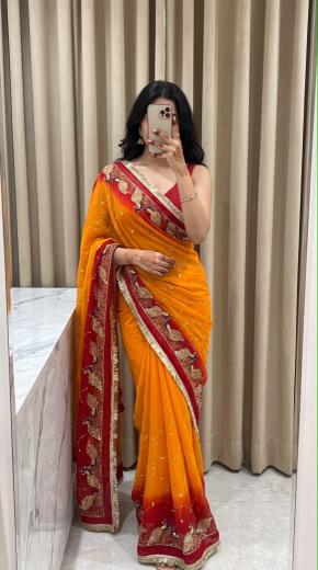 Dazira Georgette vol 76 catalog georgette sarees wholesale in surat