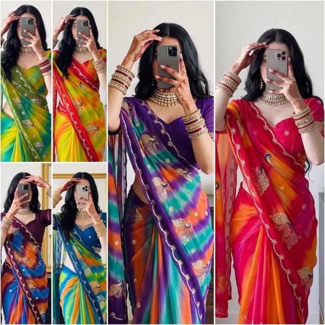 Dazira Georgette vol 77 catalog non catalog sarees wholesale