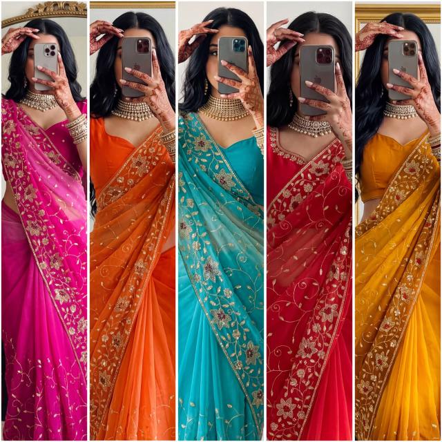Dazira Georgette vol 86 catalog best wholesale saree dealers in surat