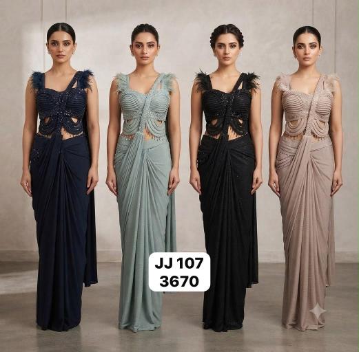 Dazira JJ 107 Catalog designer sarees in wholesale rate in mumbai