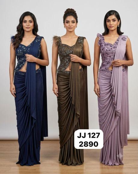 Dazira JJ 127 catalog saree fall wholesale market