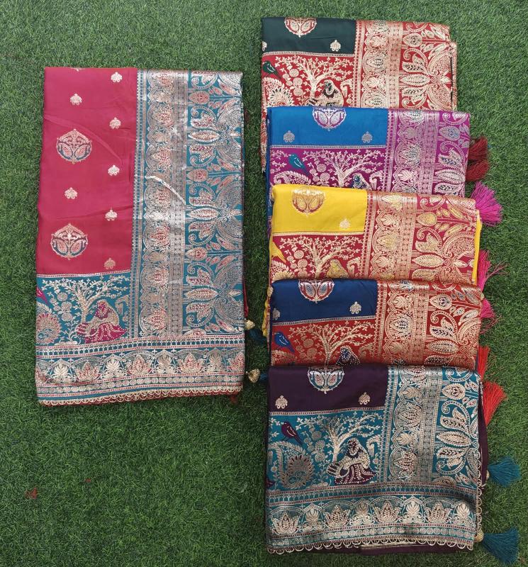 Dazira Magnum Silk Swaroski vol 3 catalog bhagalpuri silk sarees wholesale in surat