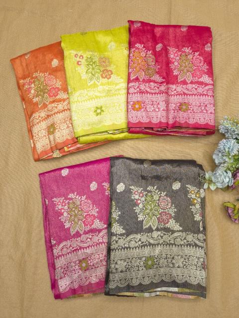 Dazira Organza Tissue silk vol 6 catalog sarees in wholesale price