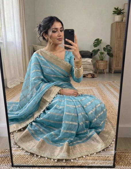 Dazira Organza Tissue Silk vol 7 catalog organza saree wholesale