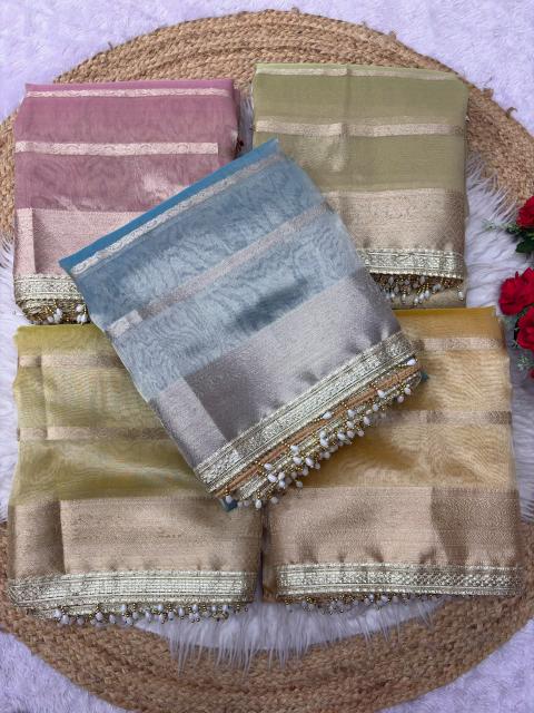 Dazira Organza Tissue Silk vol 7 catalog organza saree wholesale