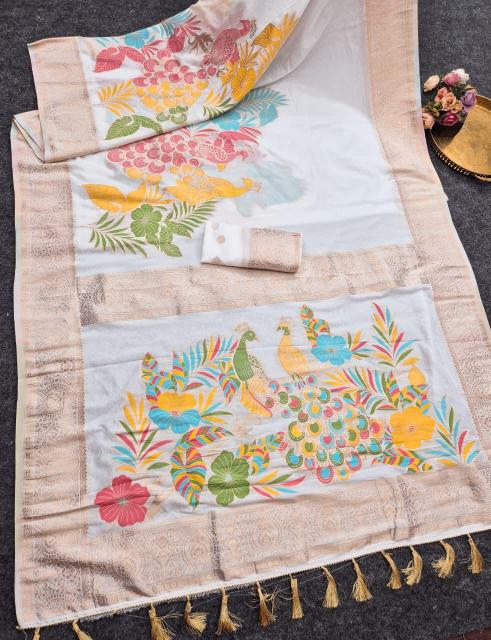 Dazira Pure Banarasi Khadi Crepe vol 3 catalog banarasi silk saree wholesalers