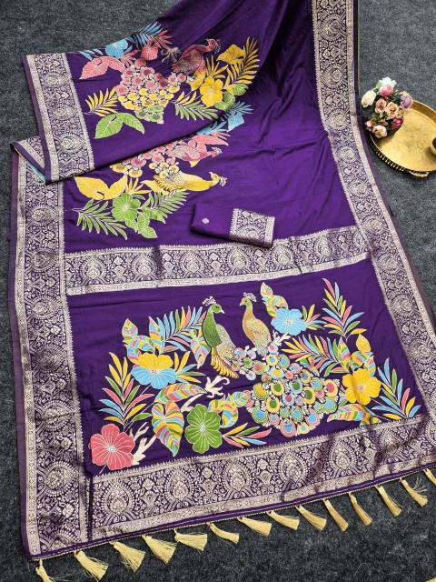 Dazira Pure Banarasi Khadi Crepe vol 3 catalog banarasi silk saree wholesalers