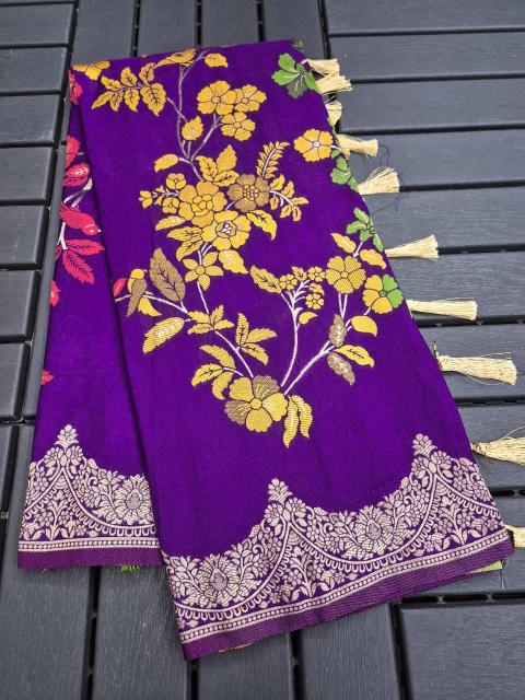 Dazira Pure Banarasi Khadi Crepe vol 4 catalog banarasi sarees wholesale
