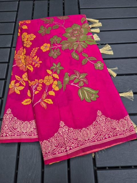 Dazira Pure Banarasi Khadi Crepe vol 4 catalog banarasi sarees wholesale