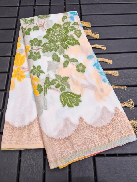 Dazira Pure Banarasi Khadi Crepe vol 4 catalog banarasi sarees wholesale