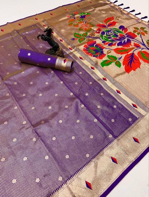 Dazira Tissue Paithani vol 3 catalog pure silk saree wholesale market