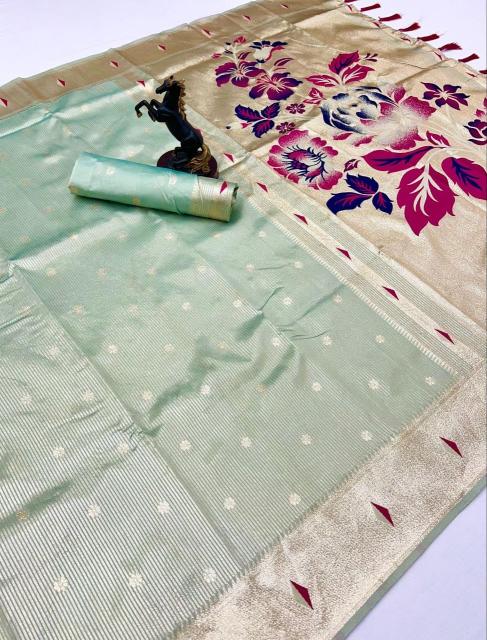 Dazira Tissue Paithani vol 3 catalog pure silk saree wholesale market