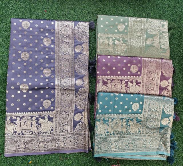 Dazira Trishla Silk Swarovski vol 10 catalog wholesale pattu sarees in madurai