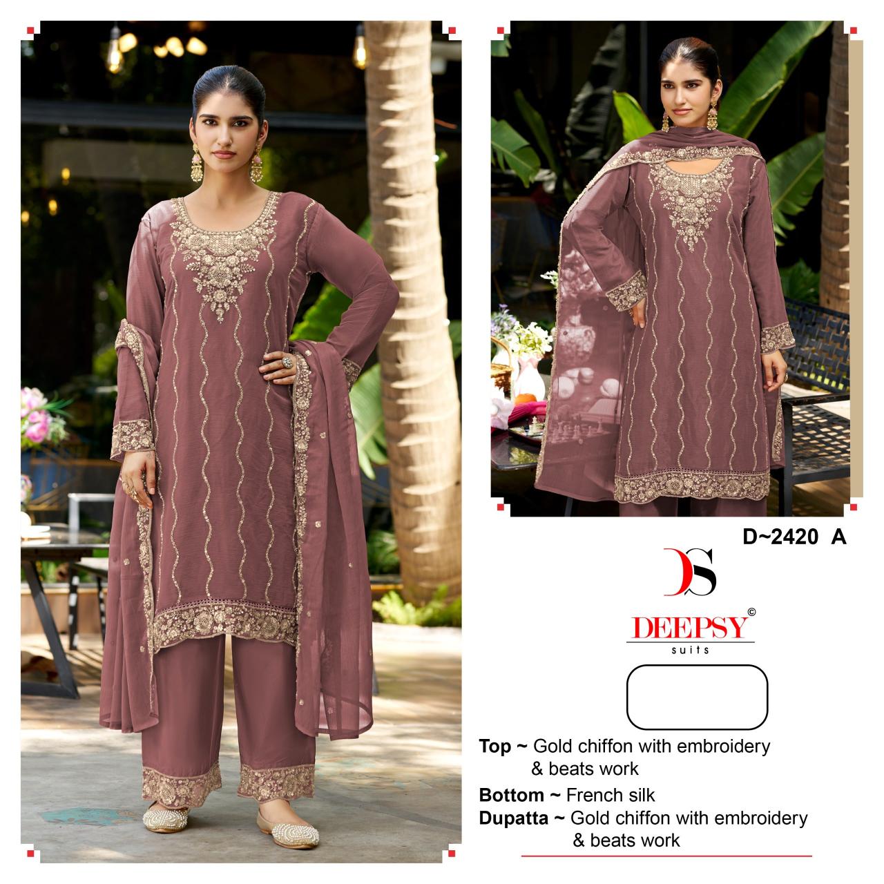 Deepsy 2420 catalog pakistani suits wholesale in bangalore