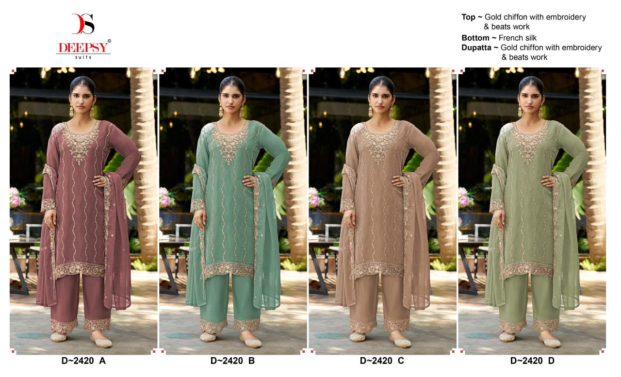 Deepsy 2420 catalog pakistani suits wholesale in bangalore
