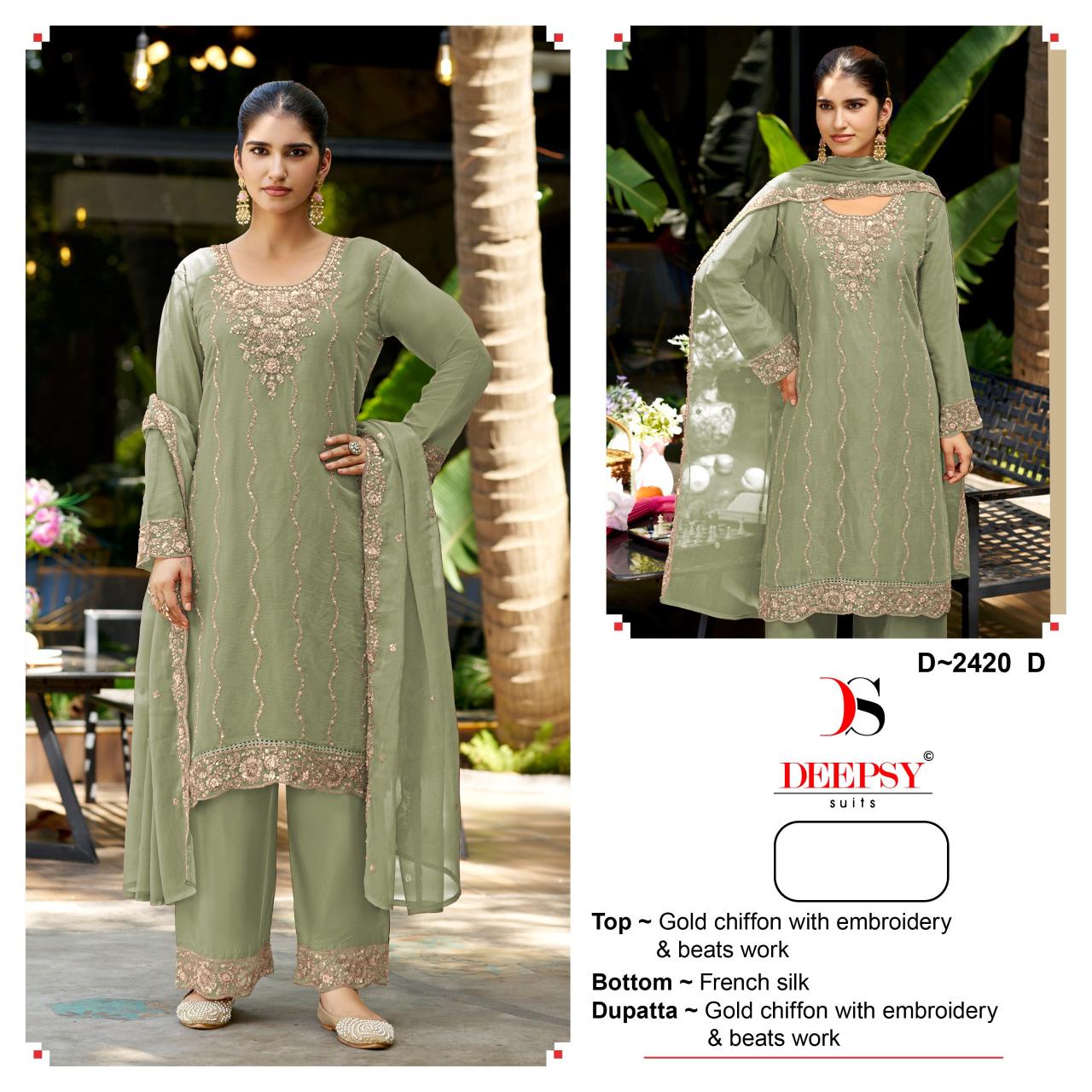 Deepsy 2420 catalog pakistani suits wholesale in bangalore