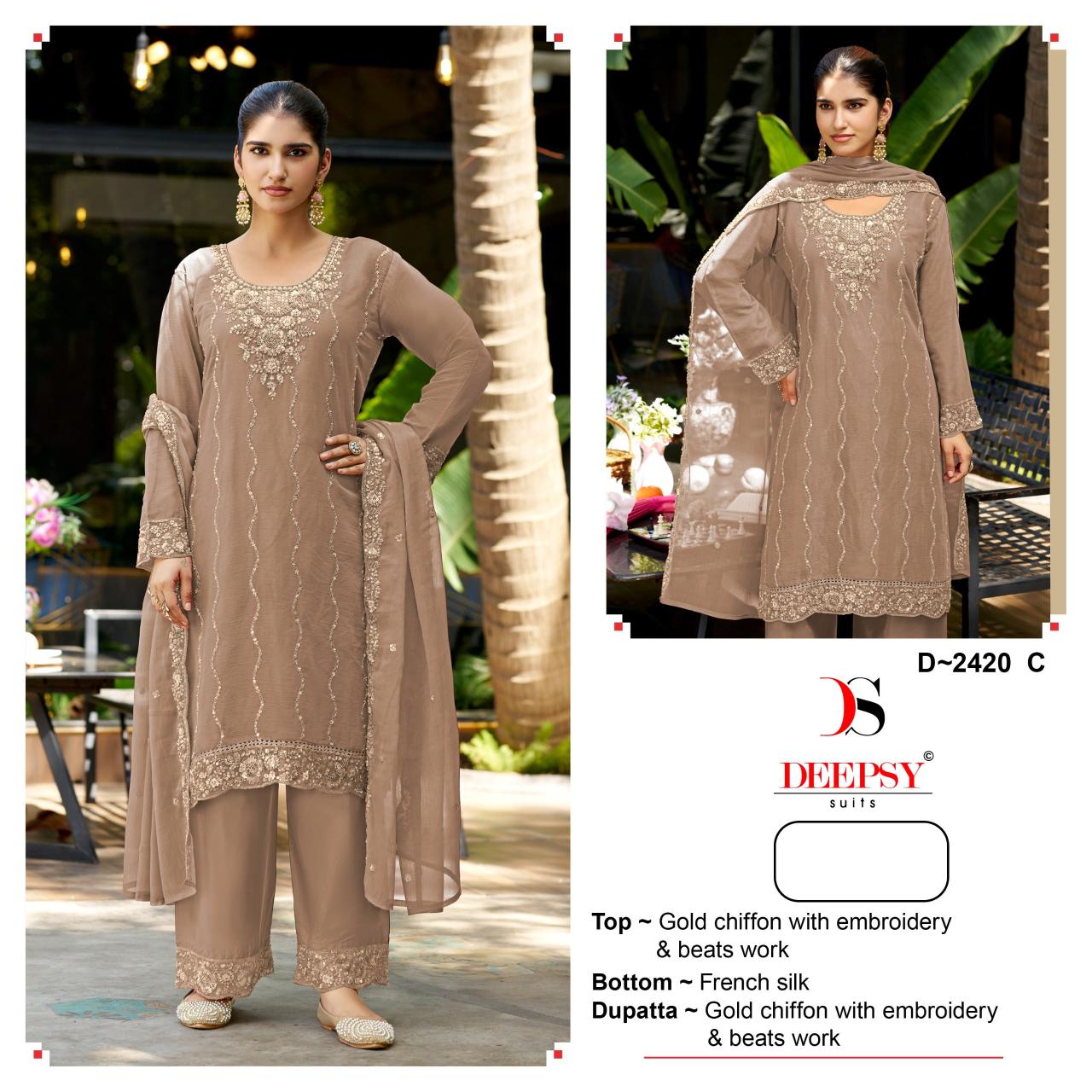 Deepsy 2420 catalog pakistani suits wholesale in bangalore
