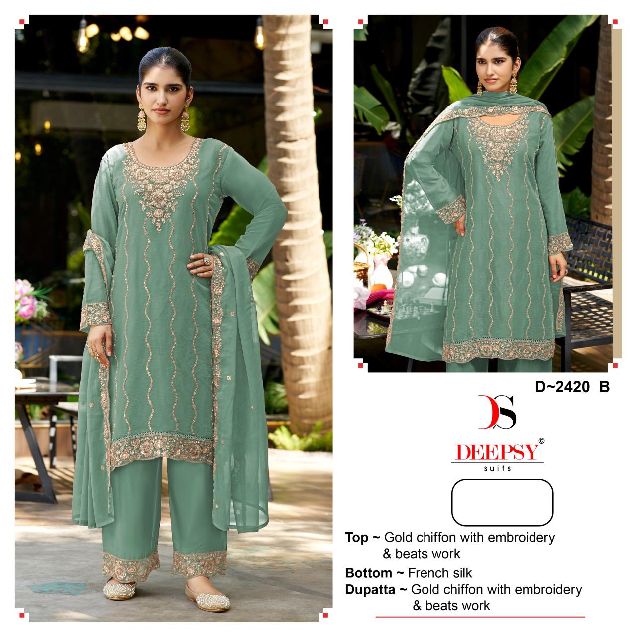 Deepsy 2420 catalog pakistani suits wholesale in bangalore