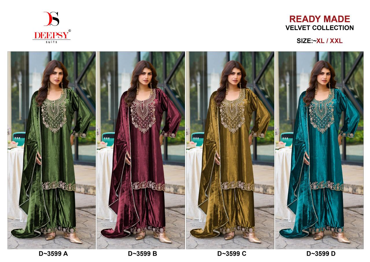 Deepsy 3599 catalog designer pakistani suits wholesale