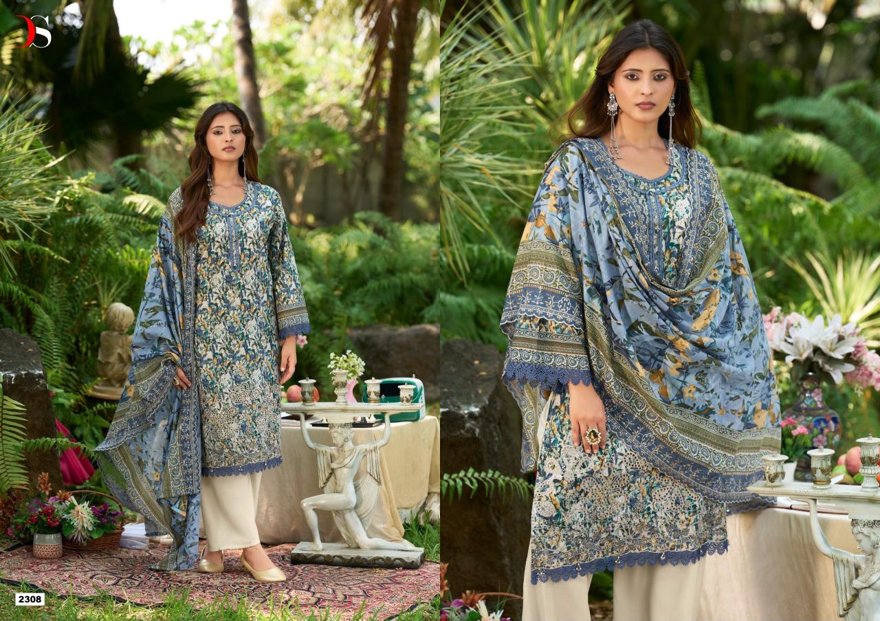 Deepsy Bin Saeed vol 23 catalog cotton dupatta pakistani brand salwar suit wholesaler