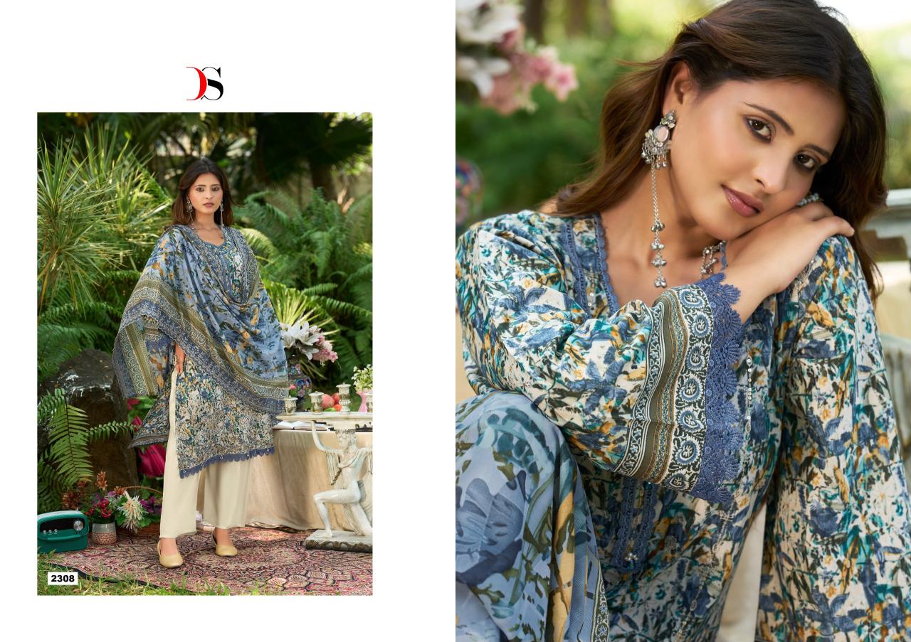 Deepsy Bin Saeed vol 23 catalog cotton dupatta pakistani brand salwar suit wholesaler