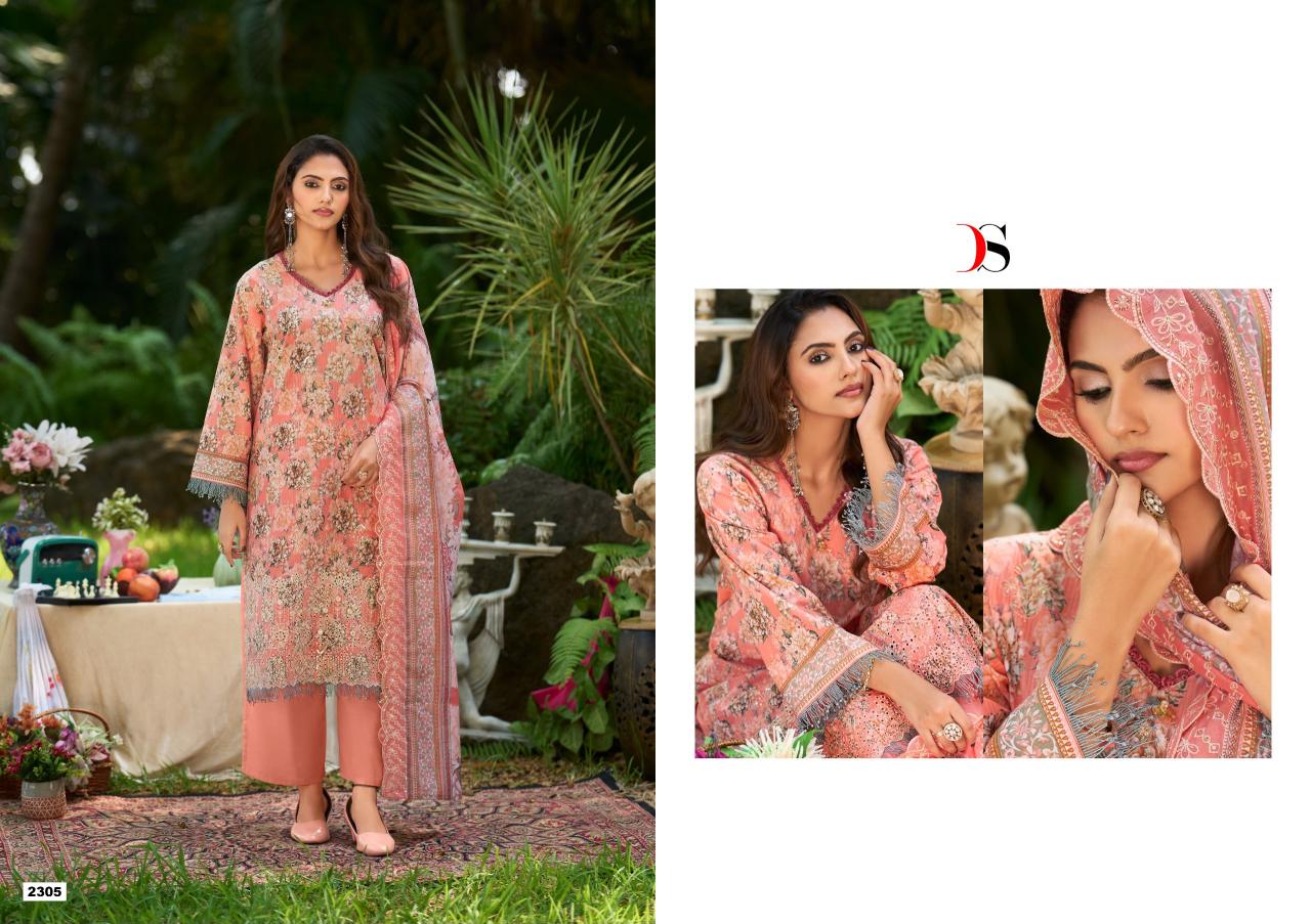 Deepsy Bin Saeed vol 23 catalog cotton dupatta pakistani brand salwar suit wholesaler