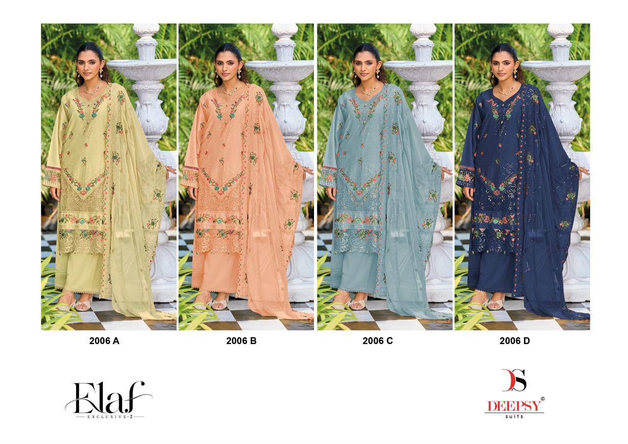 Deepsy Elaf Exclusive vol 2 D 2000 catalog wholesale pakistani suits in hyderabad
