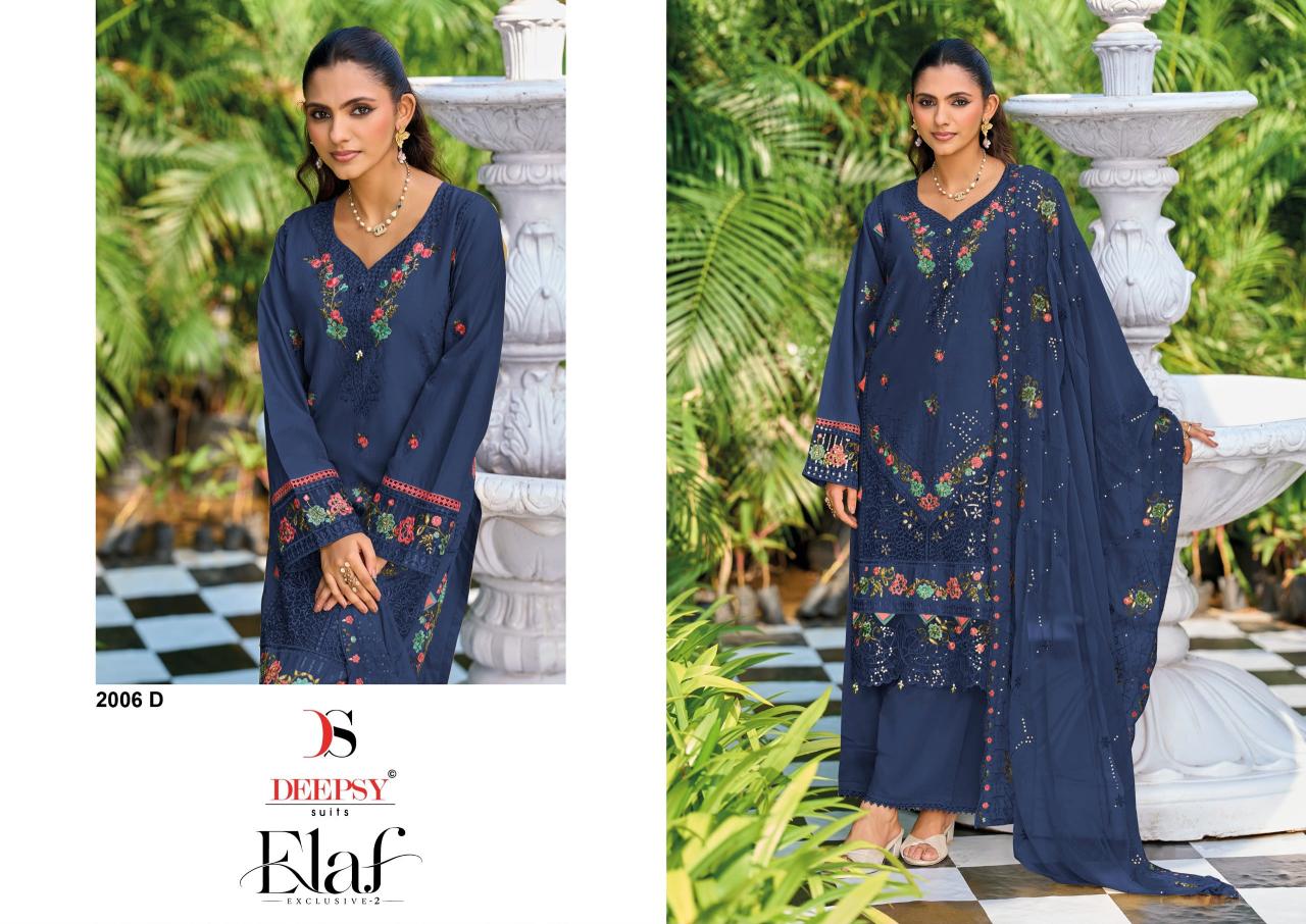 Deepsy Elaf Exclusive vol 2 D 2000 catalog wholesale pakistani suits in hyderabad