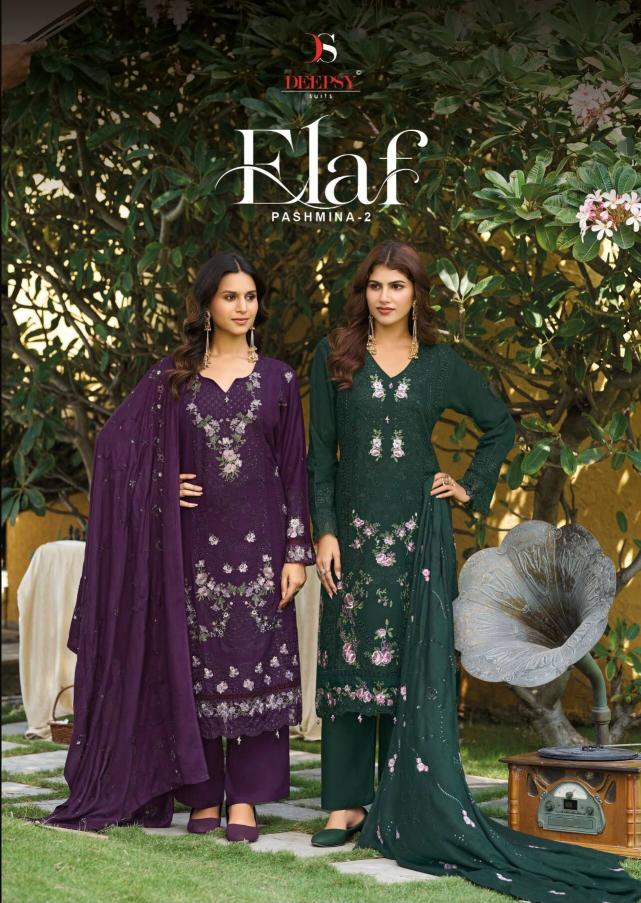 Deepsy Elaf Pashmina vol 2 catalog delhi wholesale seller pakistani suits