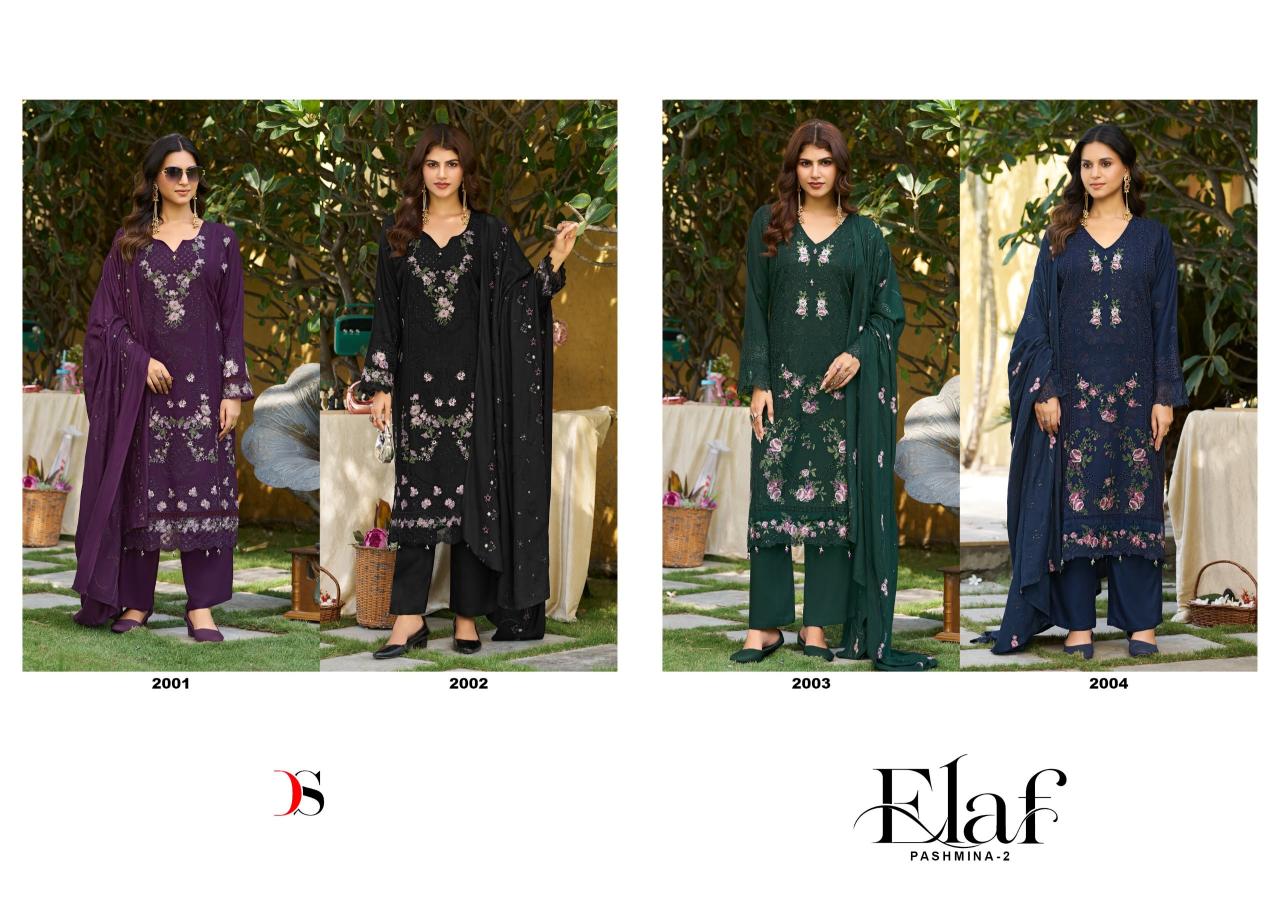 Deepsy Elaf Pashmina vol 2 catalog delhi wholesale seller pakistani suits