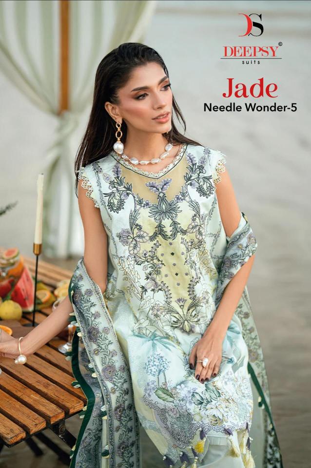 Deepsy Jade Needle Wonder 25 Vol 5 Cotton Dupatta catalog pakistani suits wholesale market in delhi