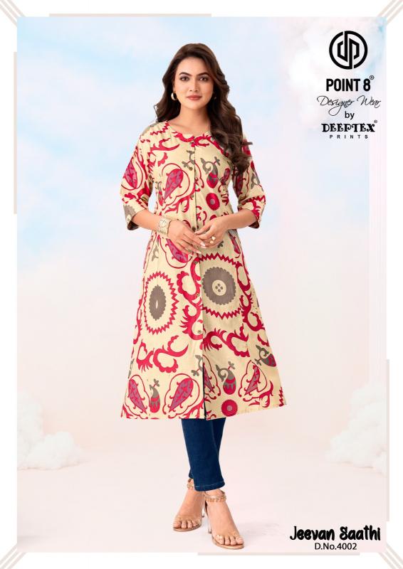 Deeptex Jeevan Sathi Vol-4 – A-Line Kurtis - Wholesale Catalog