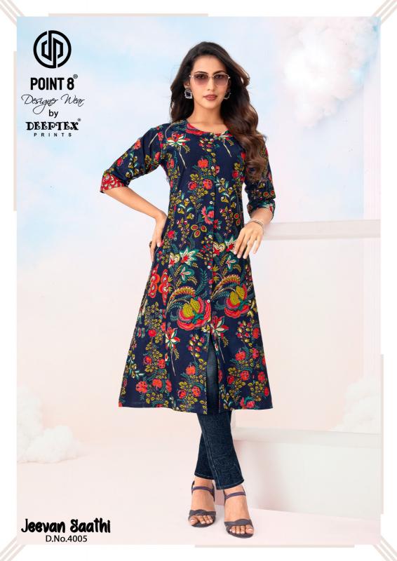 Deeptex Jeevan Sathi Vol-4 – A-Line Kurtis - Wholesale Catalog