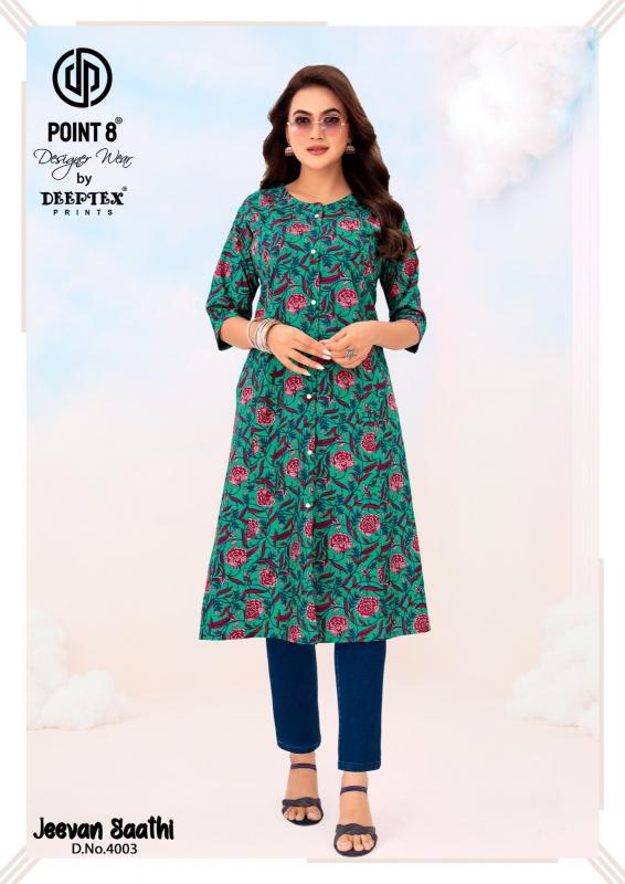 Deeptex Jeevan Sathi Vol-4 – A-Line Kurtis - Wholesale Catalog