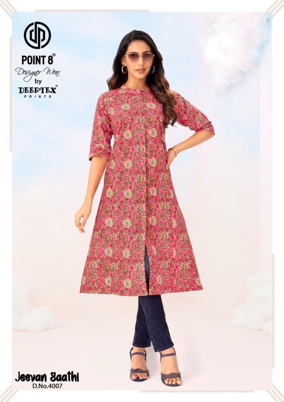 Deeptex Jeevan Sathi Vol-4 – A-Line Kurtis - Wholesale Catalog