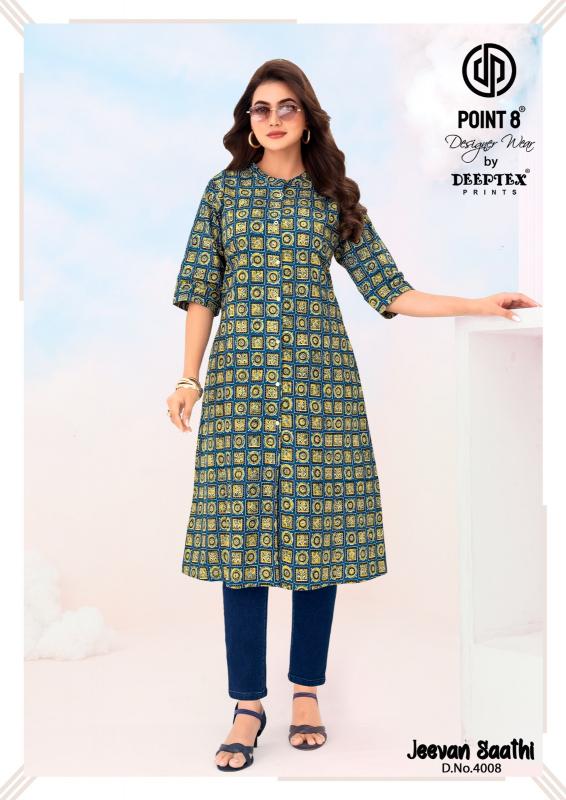 Deeptex Jeevan Sathi Vol-4 – A-Line Kurtis - Wholesale Catalog