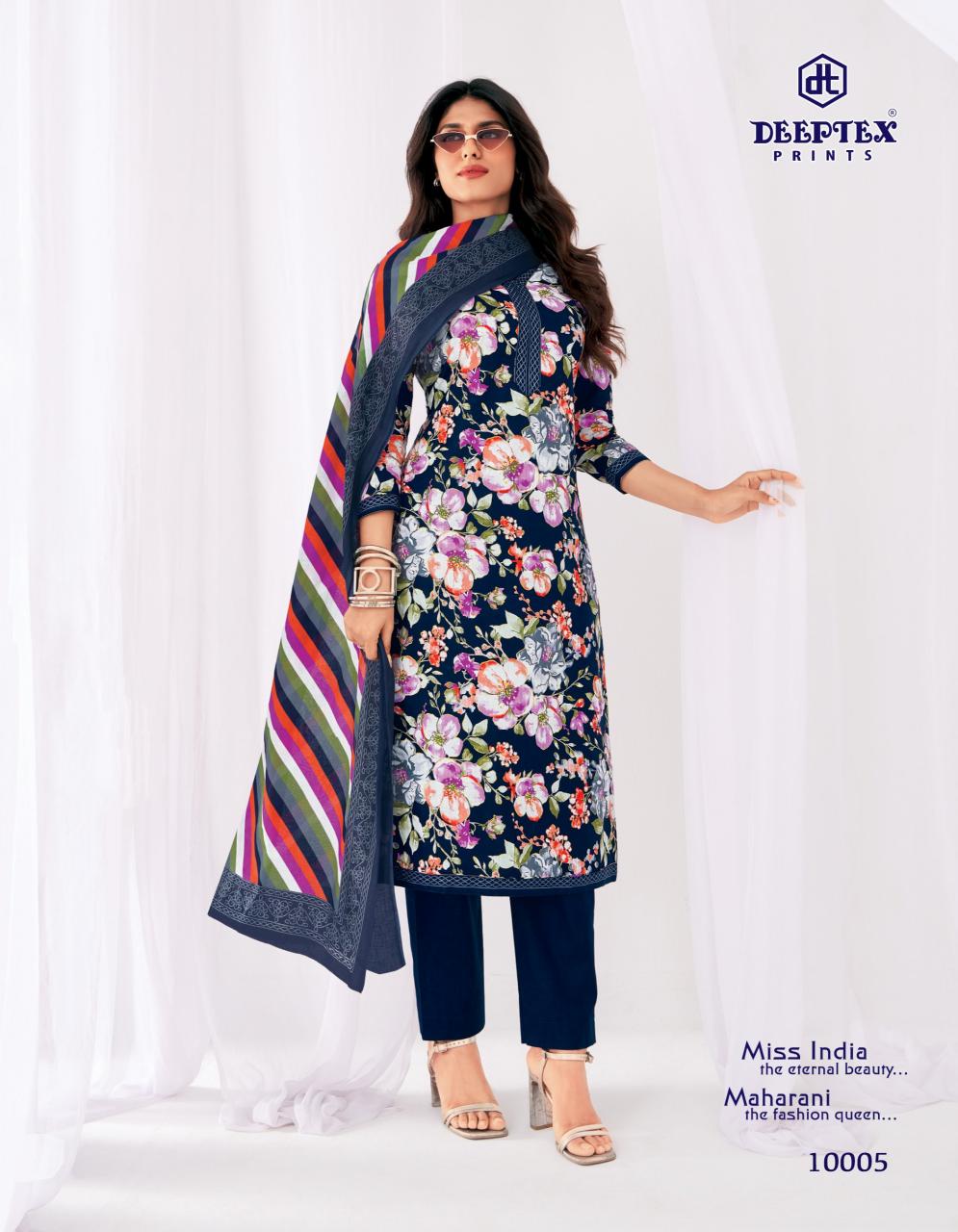 Deeptex Miss India Vol 100 – Dress Material Wholesale Catalog