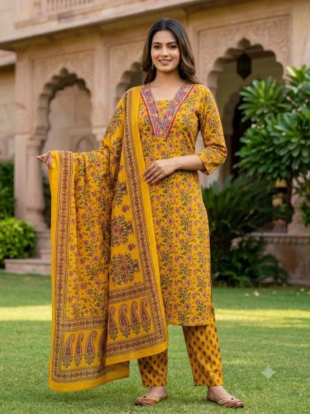 Felocity Cotton vol 799 catalog yoke model kalmakari kurti wholesale